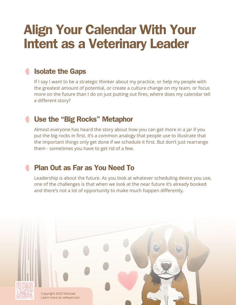 What Your Calendar Says About Your Leadership - VetLead
