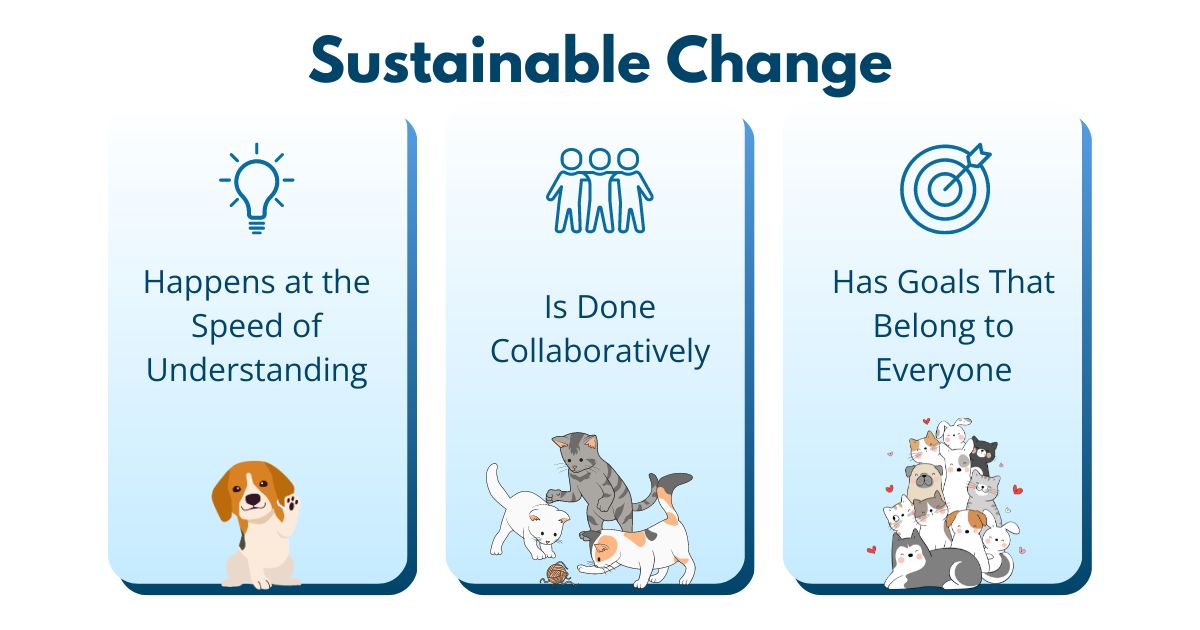 Sustainable change in your veterinary practice